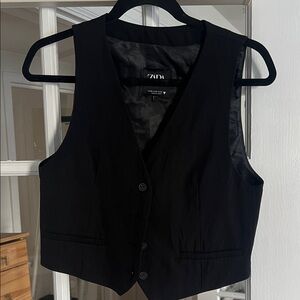 Black suit vest